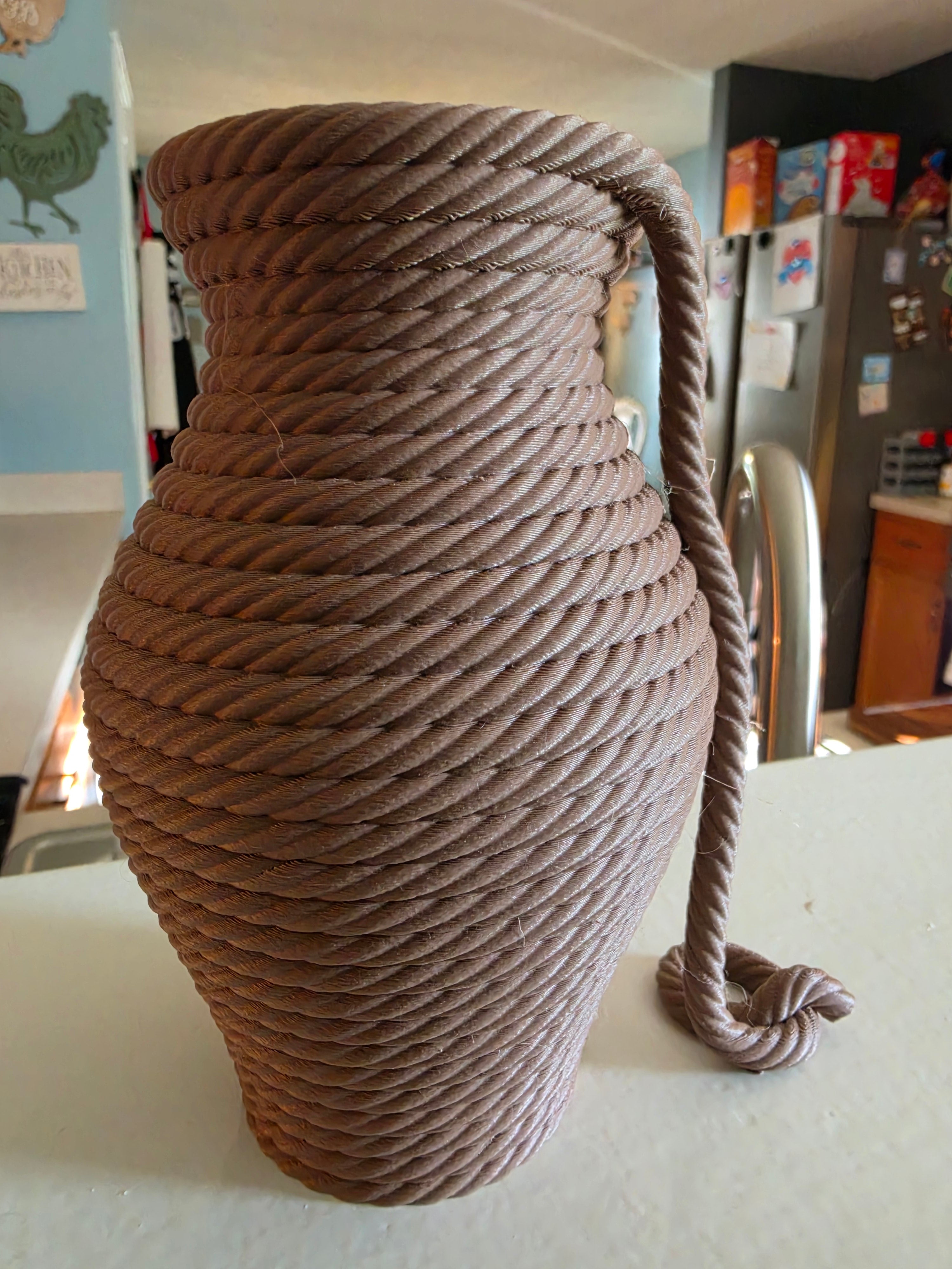 3D printed rope vase
